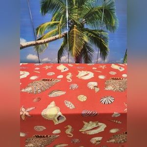 Seashell upholstery fabric.